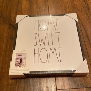 Rae Dunn home sweet home wood frame canvas
